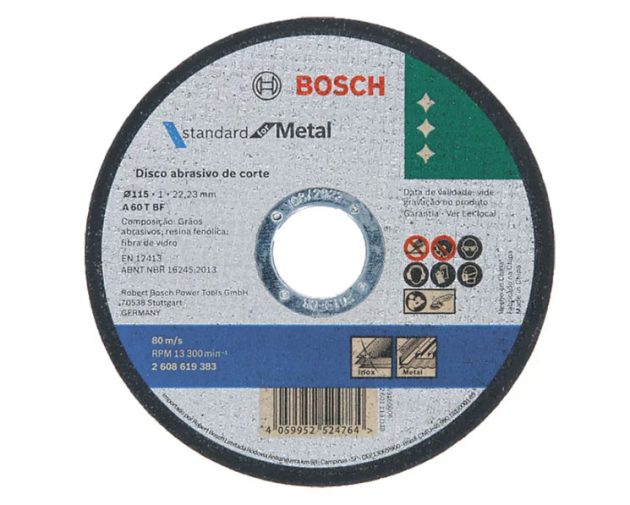 Disco corte metal 4 1/2 bosch
